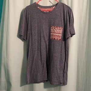 Men’s t shirt with pattern pocket